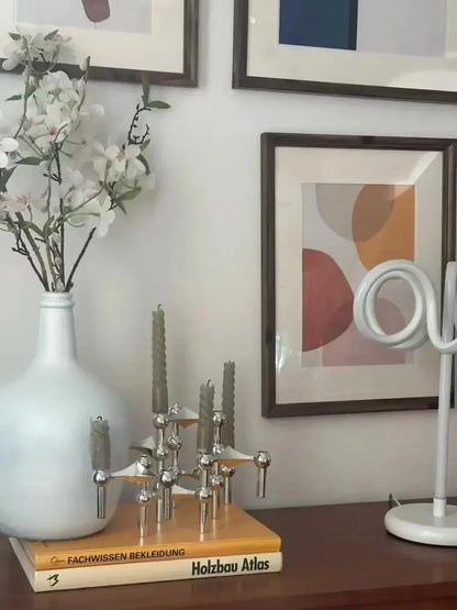 Simple Silver Tea Light Holder