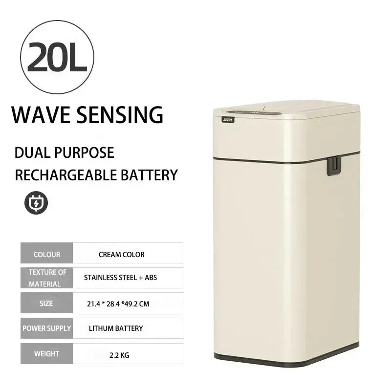 Touchless Stainless Steel Automatic Trash Can