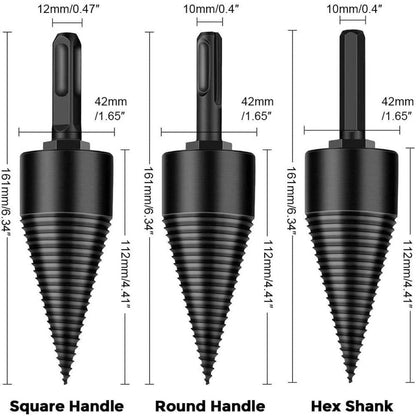 Heavy Duty Steel Firewood Drill Bit Set
