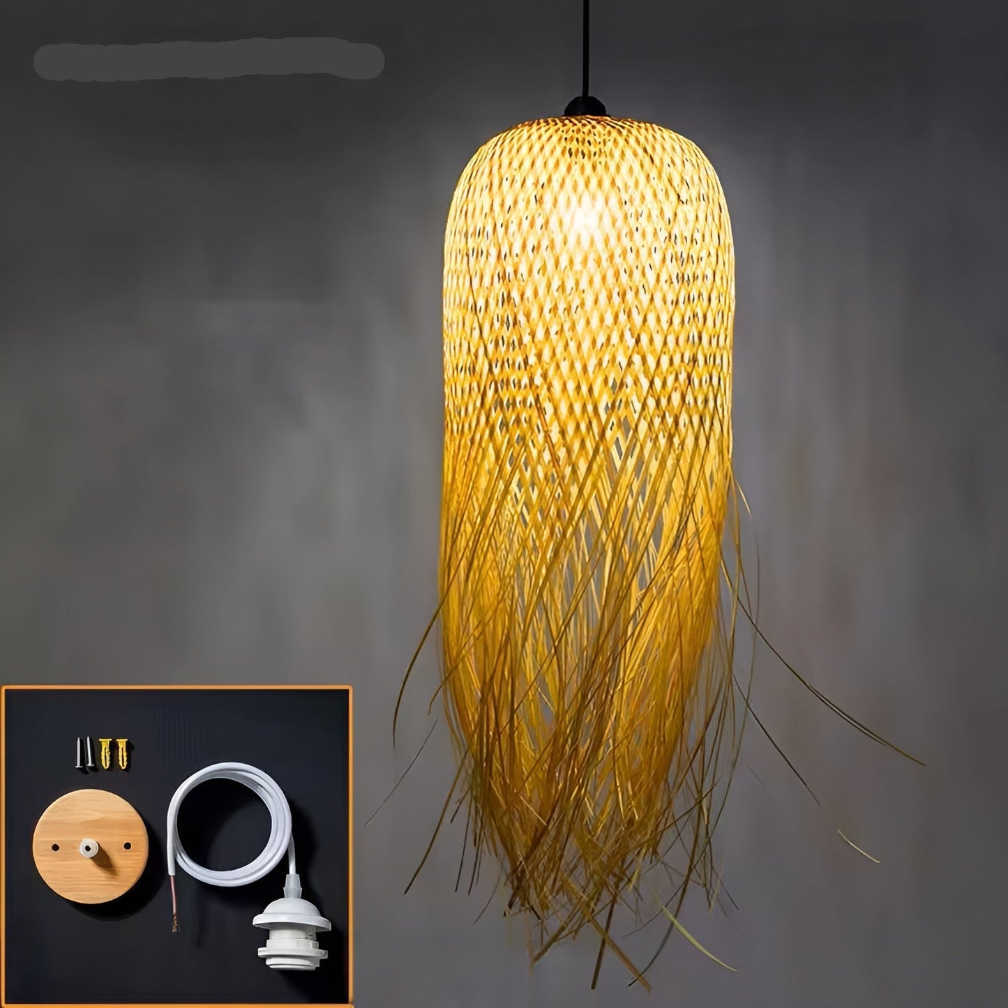 Natural Bamboo Pendant Light - Cofik