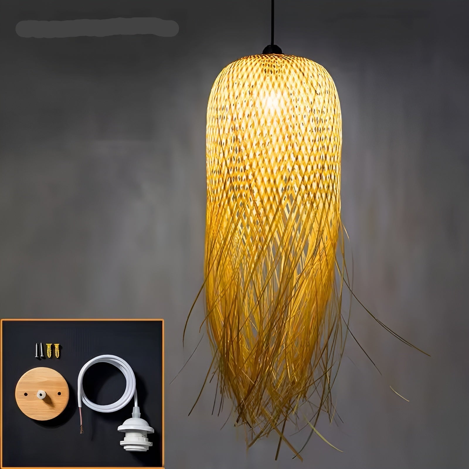 Natural Bamboo Pendant Light - Cofik