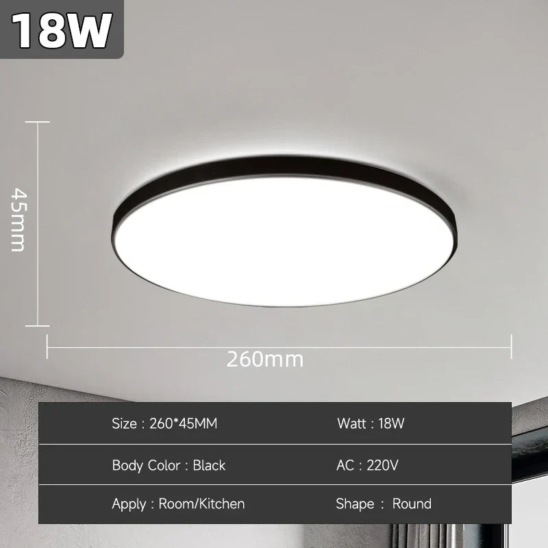 Bright Round LED Ceiling Light 18-72W