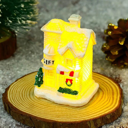 Magical Snowflake Christmas Village Houses