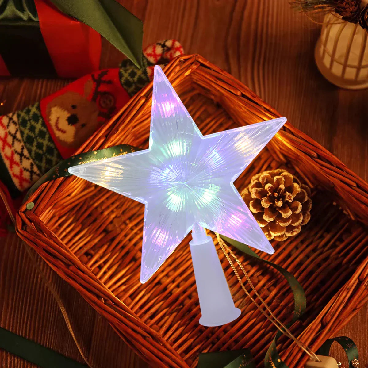 Sparkling LED Christmas Tree Topper Decoration