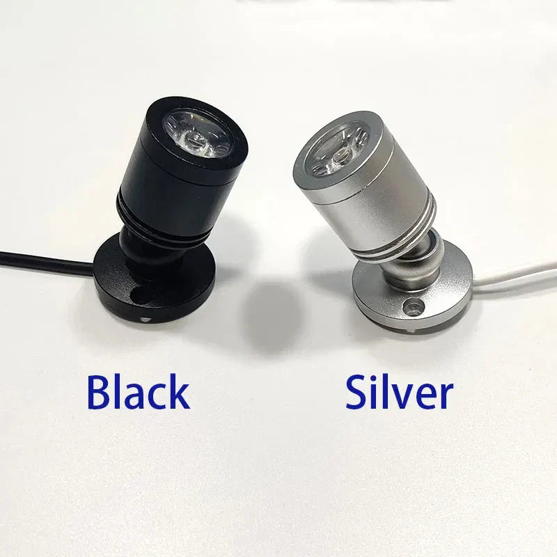 Compact LED Display Lamp, Adjustable Warm White Spotlight