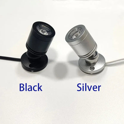 Compact LED Display Lamp, Adjustable Warm White Spotlight