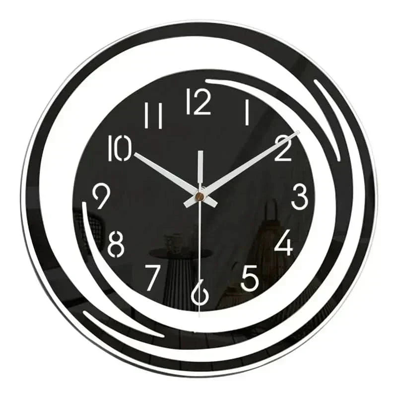 Simple Black Wall Clock – Minimalist Home Decor