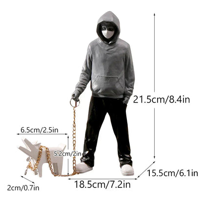 Banksy Figurines | Pop Art Decor | Modern Home Accents