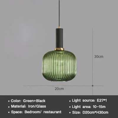 Sleek Glass Pendant Lighting Fixture