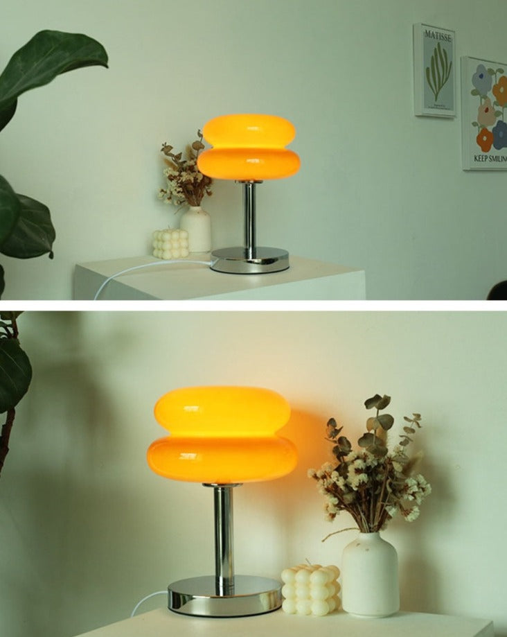 Vintage Glass Table Dimmable Lamp