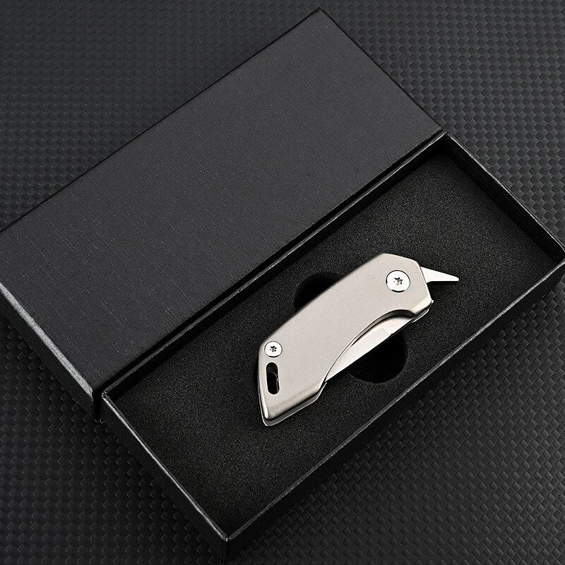 Durable Titanium Alloy Pocket Knife Keychain - Cofik