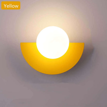 Round Metallic Wall Lamp