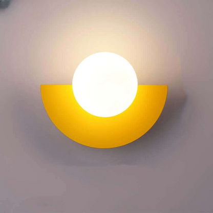 Elegant Half Moon Metal Wall Light