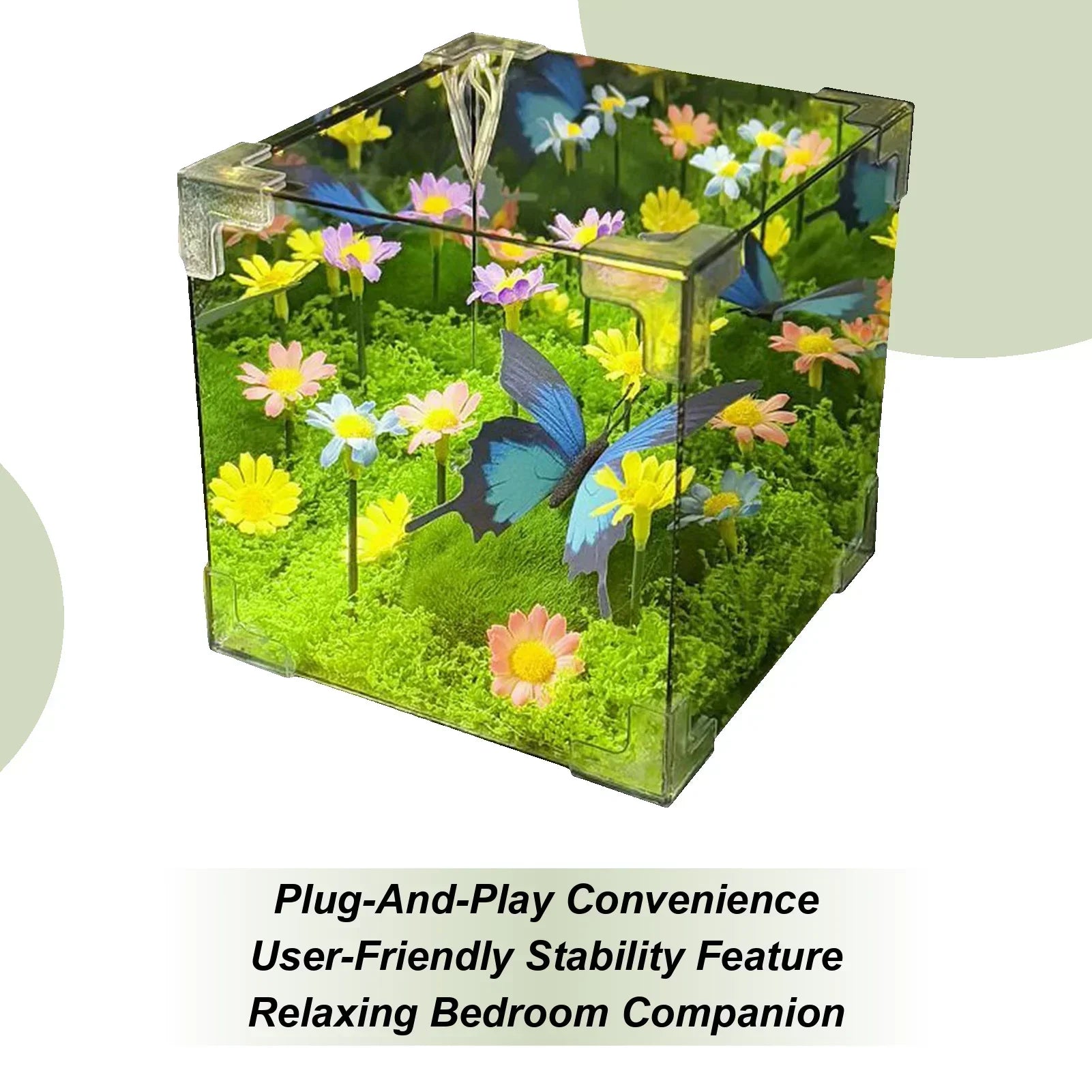 Colorful LED Nightlight Garden Cube Decoration - Cofik