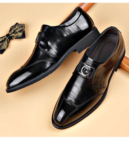 Classic Mens Leather Oxford Dress Shoes