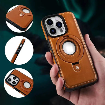 Slim Magnetic iPhone Case with Hidden Ring Stand - Cofik