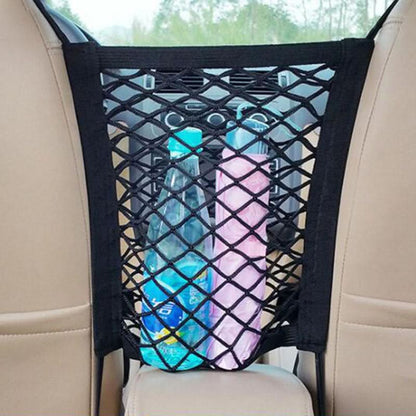 Car Safety Net with Pet Storage Compartment