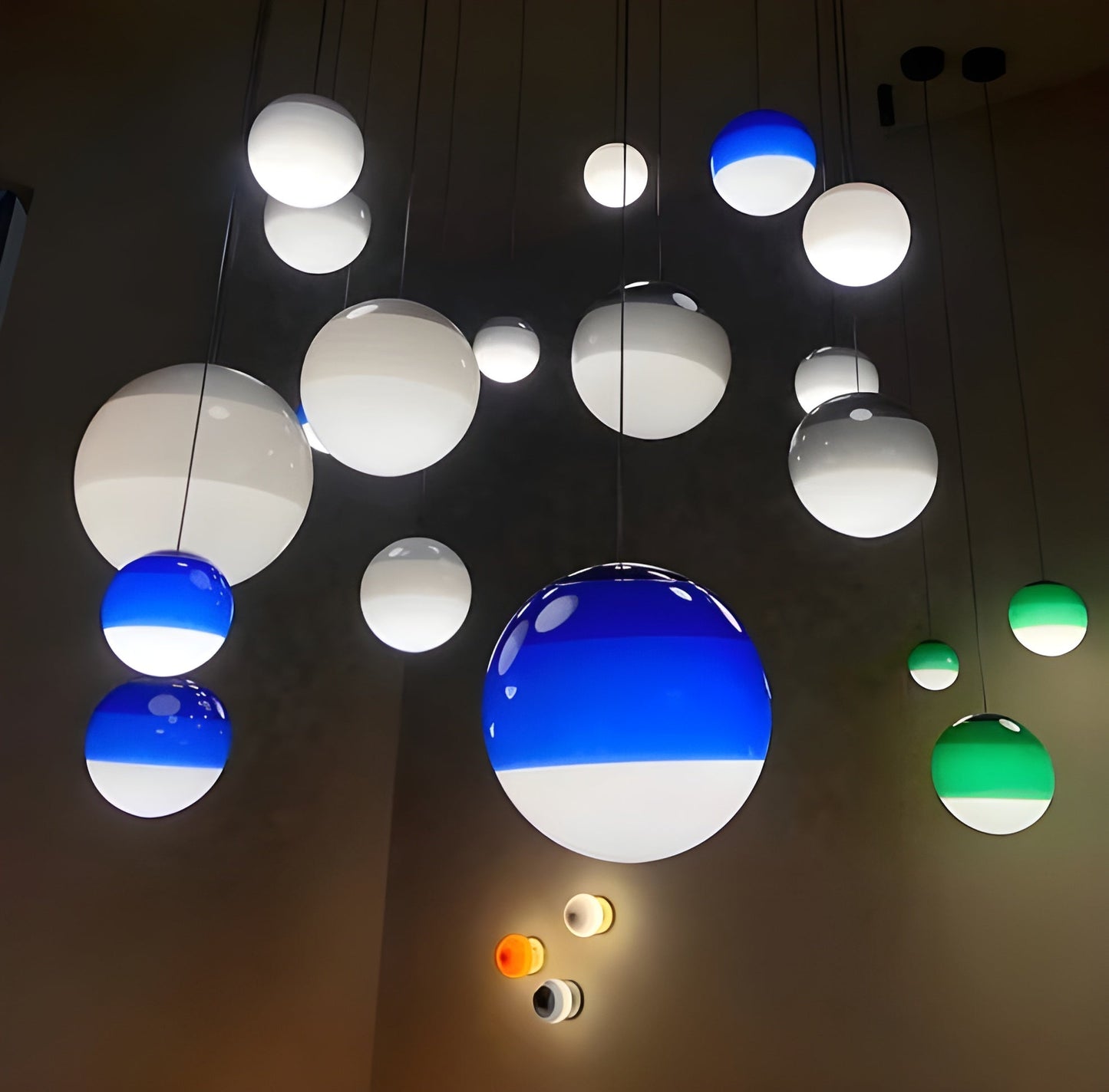 Colorful Round LED Pendant Light