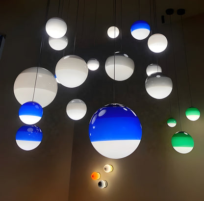Colorful Round LED Pendant Light