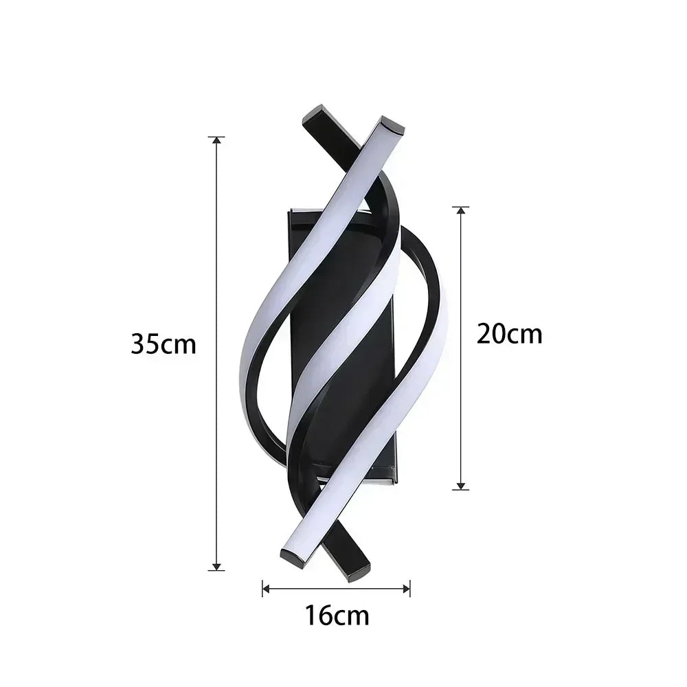 Stylish Curved LED Wall Sconce