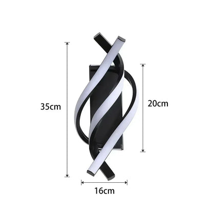 Stylish Curved LED Wall Sconce