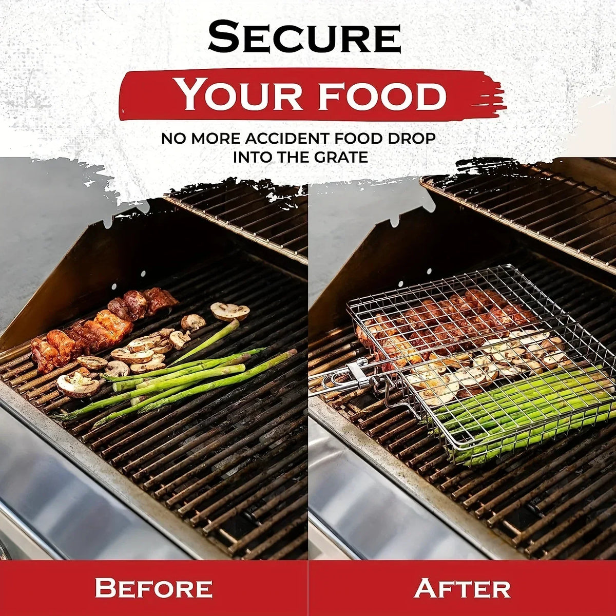 Portable Non Stick BBQ Grill Basket Set