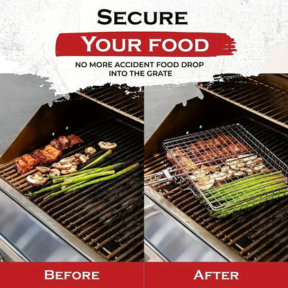 Portable Non Stick BBQ Grill Basket Set