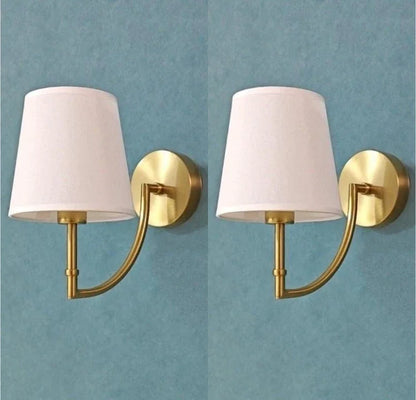 Simple Elegant Wall Light with Fabric Shade
