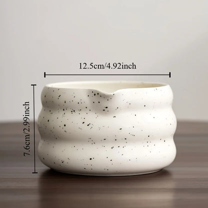 Authentic Green Tea Ceramic Bowl 4.5 Inch Traditional Style