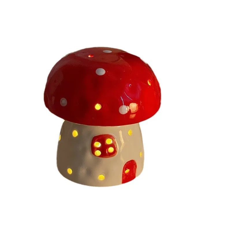 Whimsical Fungi Ceramic Table Lamp