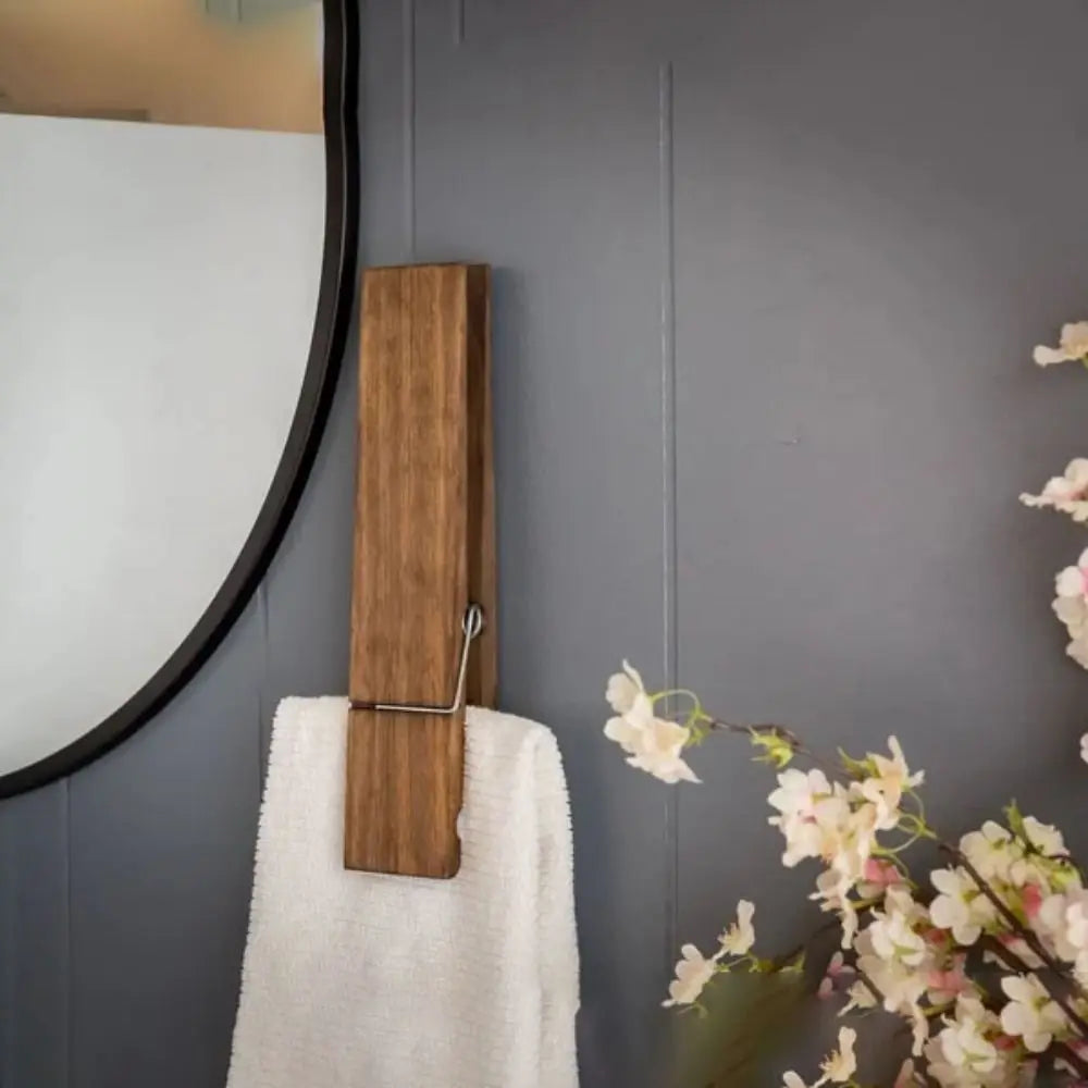Simple Bathroom Towel Holder - Easy Install Clamp