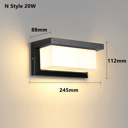 Bright Outdoor Security Wall Lamp with Motion Sensor