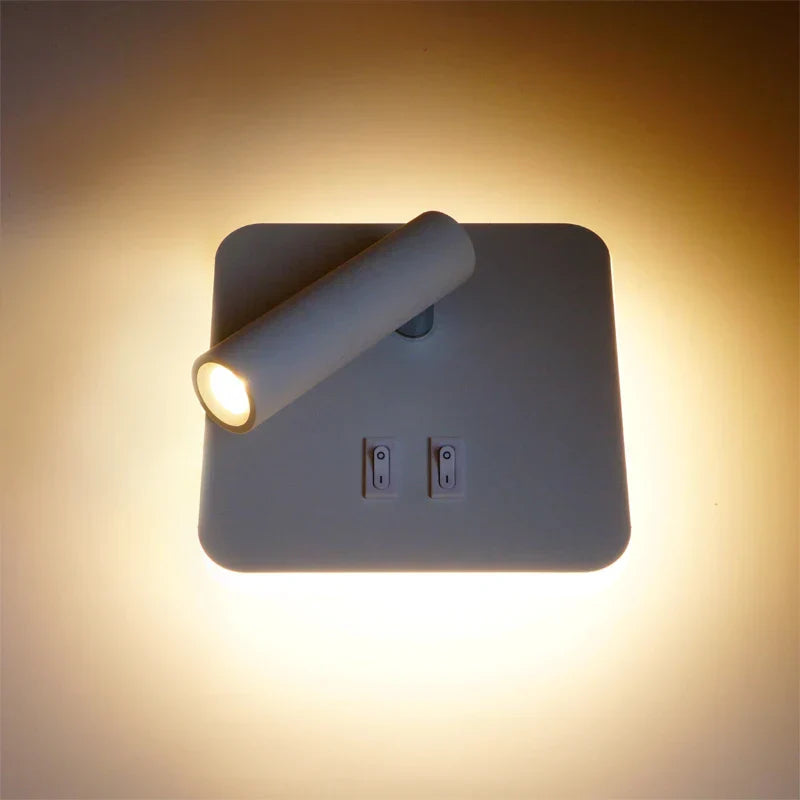 Adjustable LED Wall Light - Warm to Cool White Aluminium Sconce