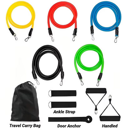 Premium Resistance Band Exercise Kit with Handles and Straps