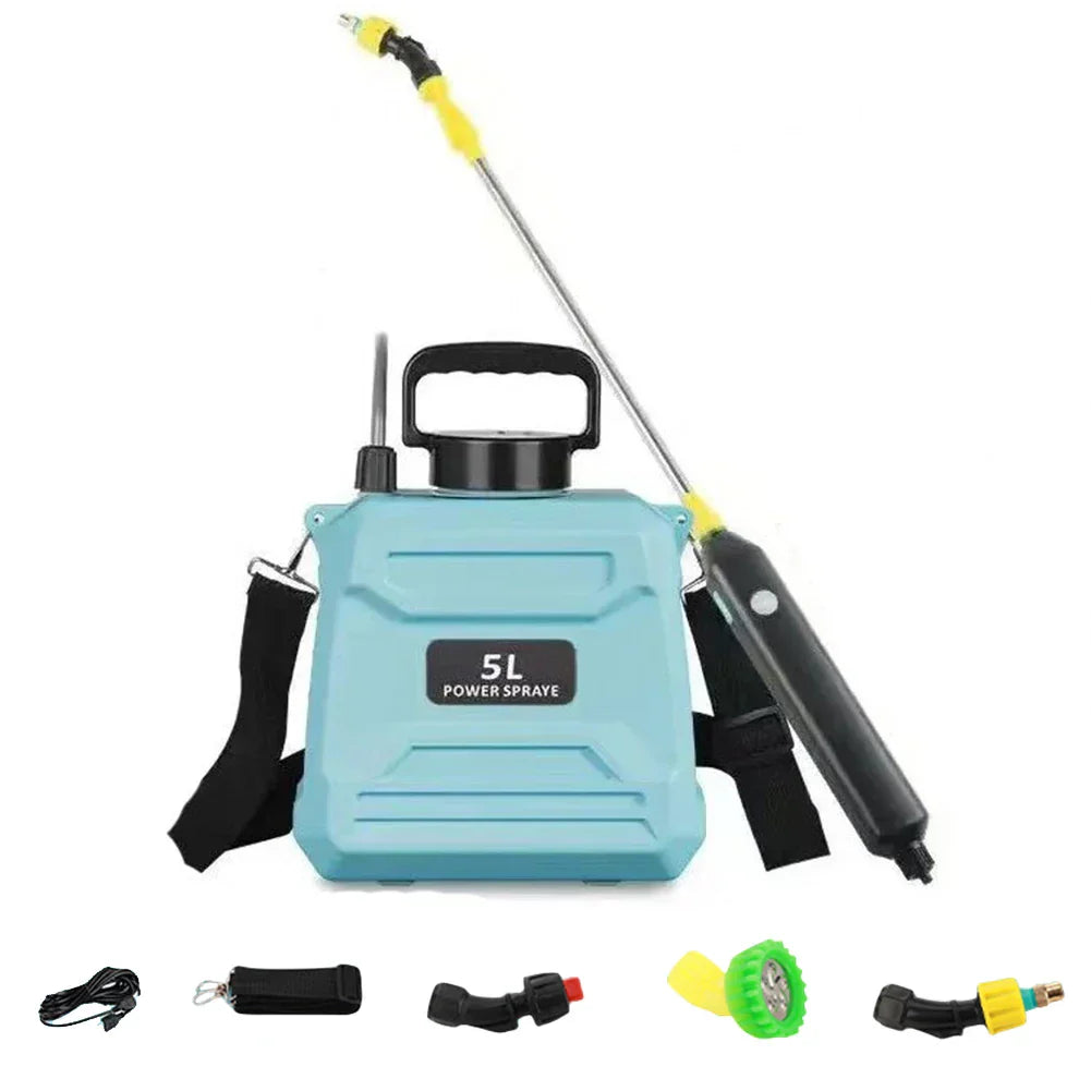 Portable 5L Electric Spray Bottle for Gardening & Cleaning