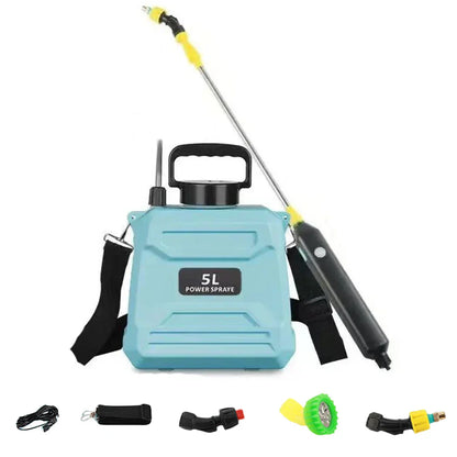 Portable 5L Electric Spray Bottle for Gardening & Cleaning