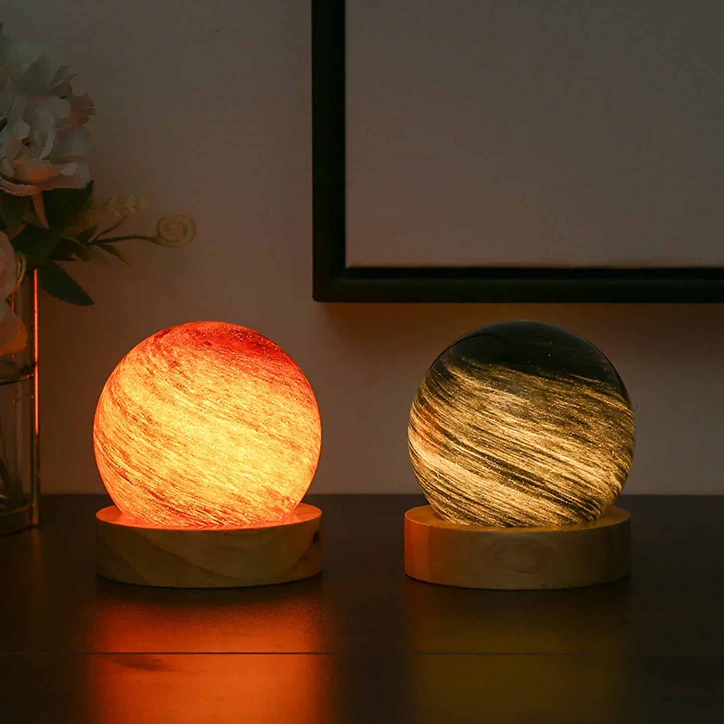 Colorful Galaxy Glow Table Lamp