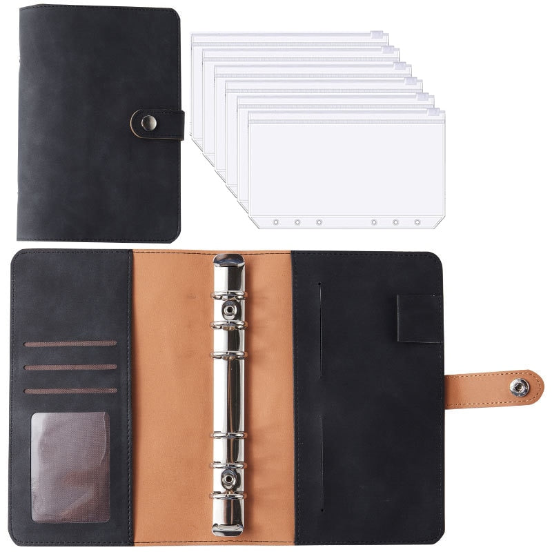 Premium Leather Wallet Notebook Planner Organizer