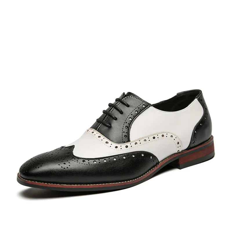 Stylish Men's Leather Lace-up Oxford Shoes
