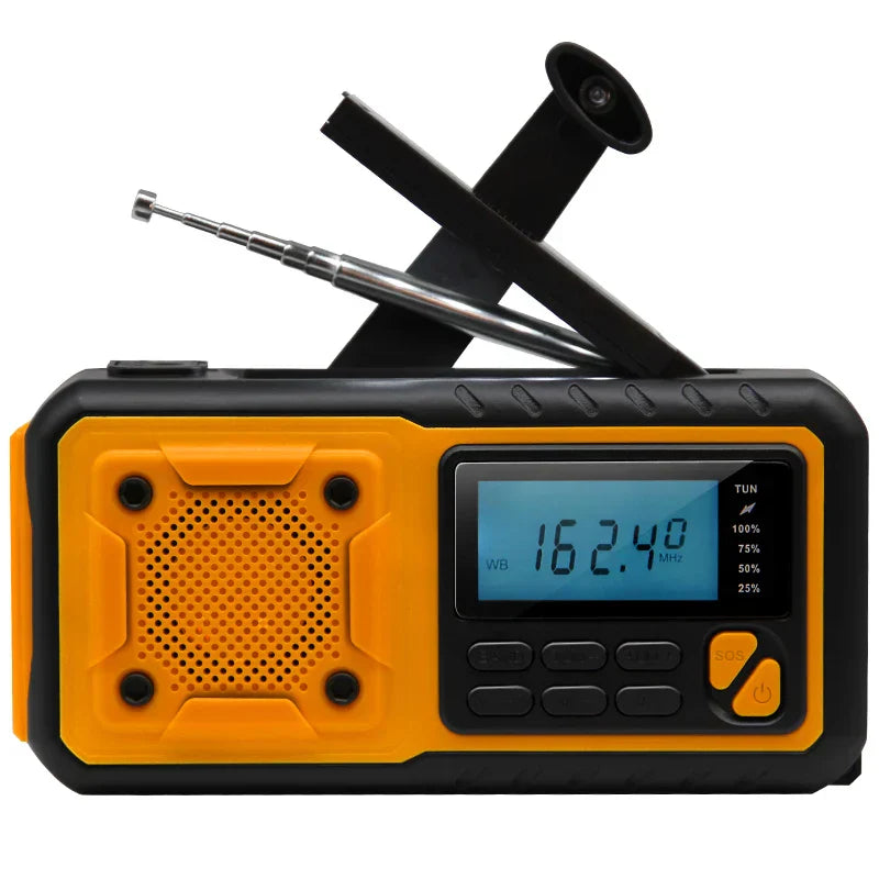 Portable Solar Powered Emergency FM Radio