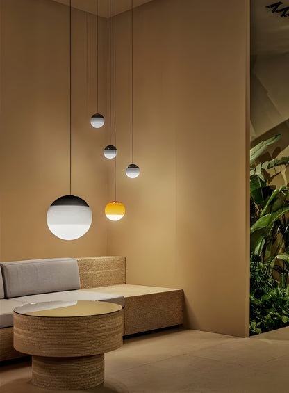 Colorful Round LED Pendant Light