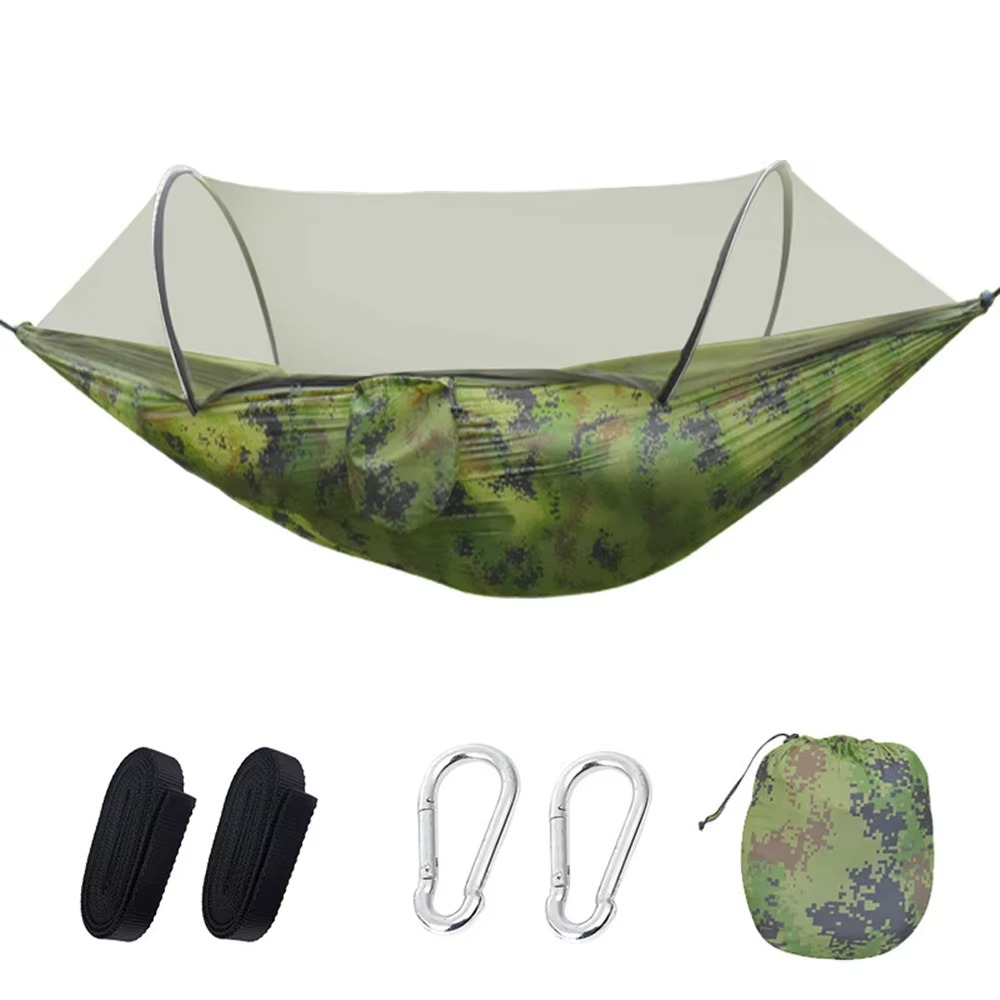 Compact Double Hammock with Bug Net