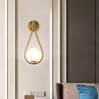 Elegant Crystal Globe Wall Light