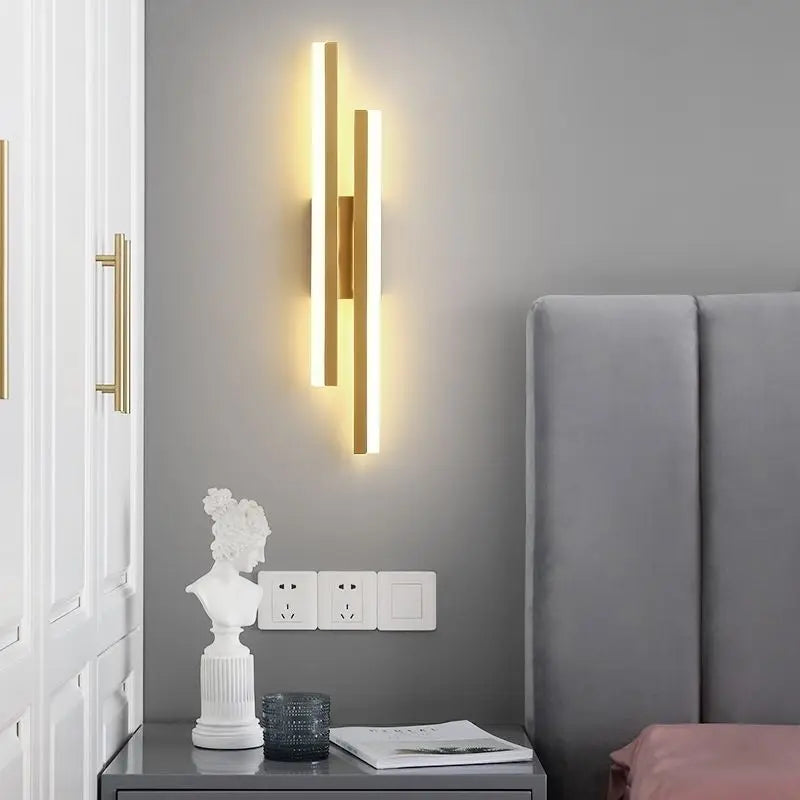Stylish Black Gold LED Wall Light
