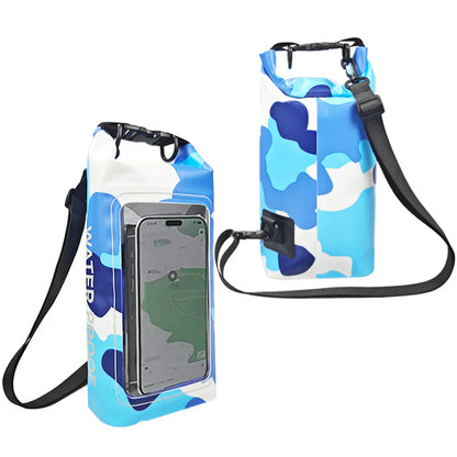 Waterproof Dry Sack 2L with Phone Window for Swimming