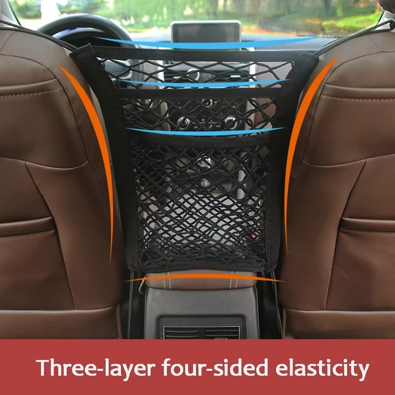 Universal Car Seat Organizer & Pet Net Barrier