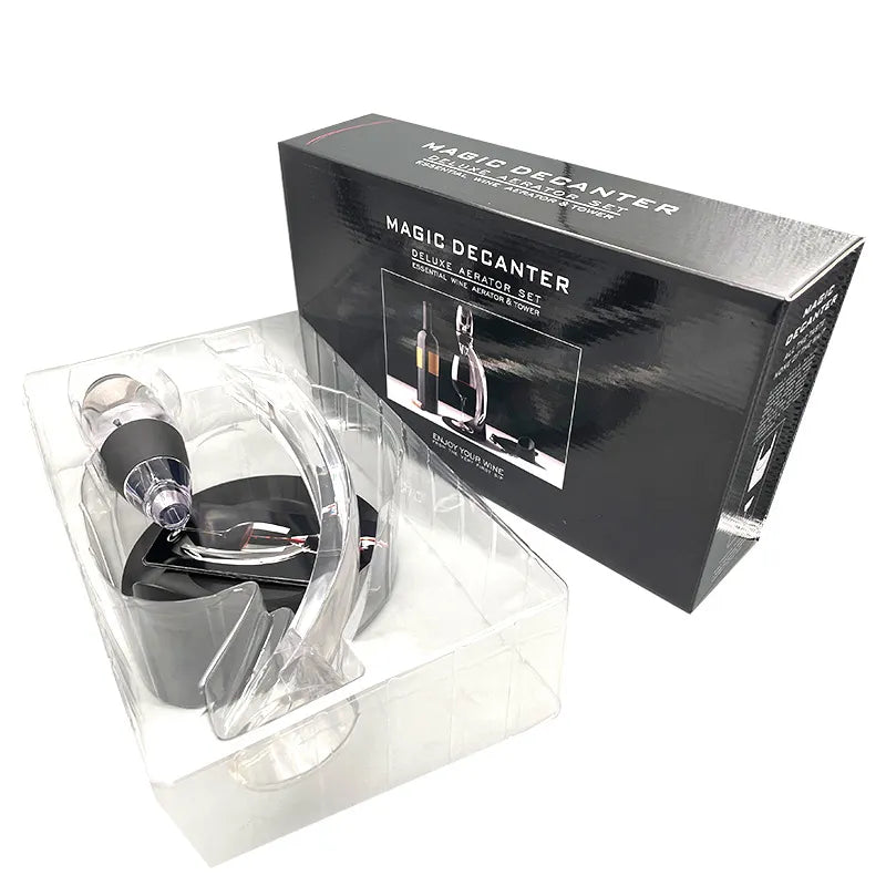 Wine Aerator Set with Filter and Pourer for Home Bar