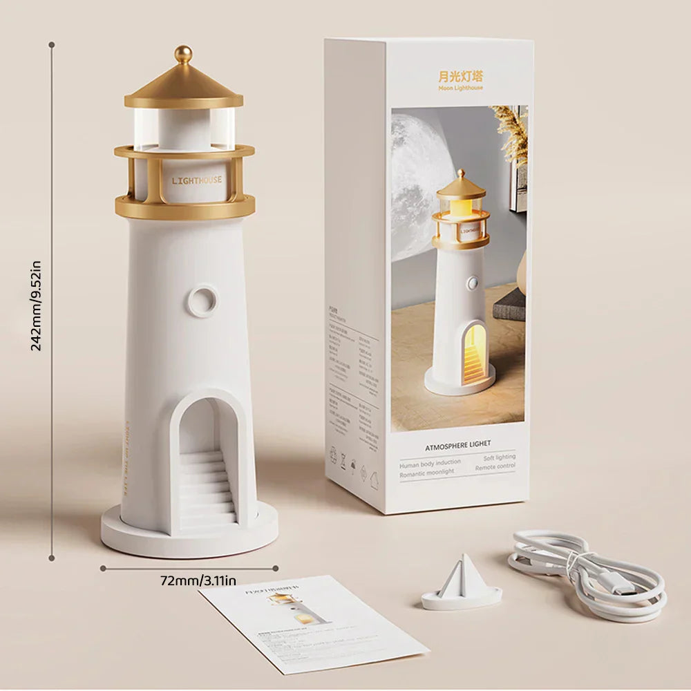 Wireless Bluetooth Speaker Lamp with Dimmable Projection