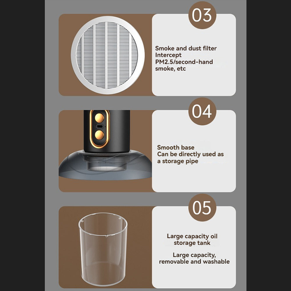Compact Air Purifier Fan with USB Charging