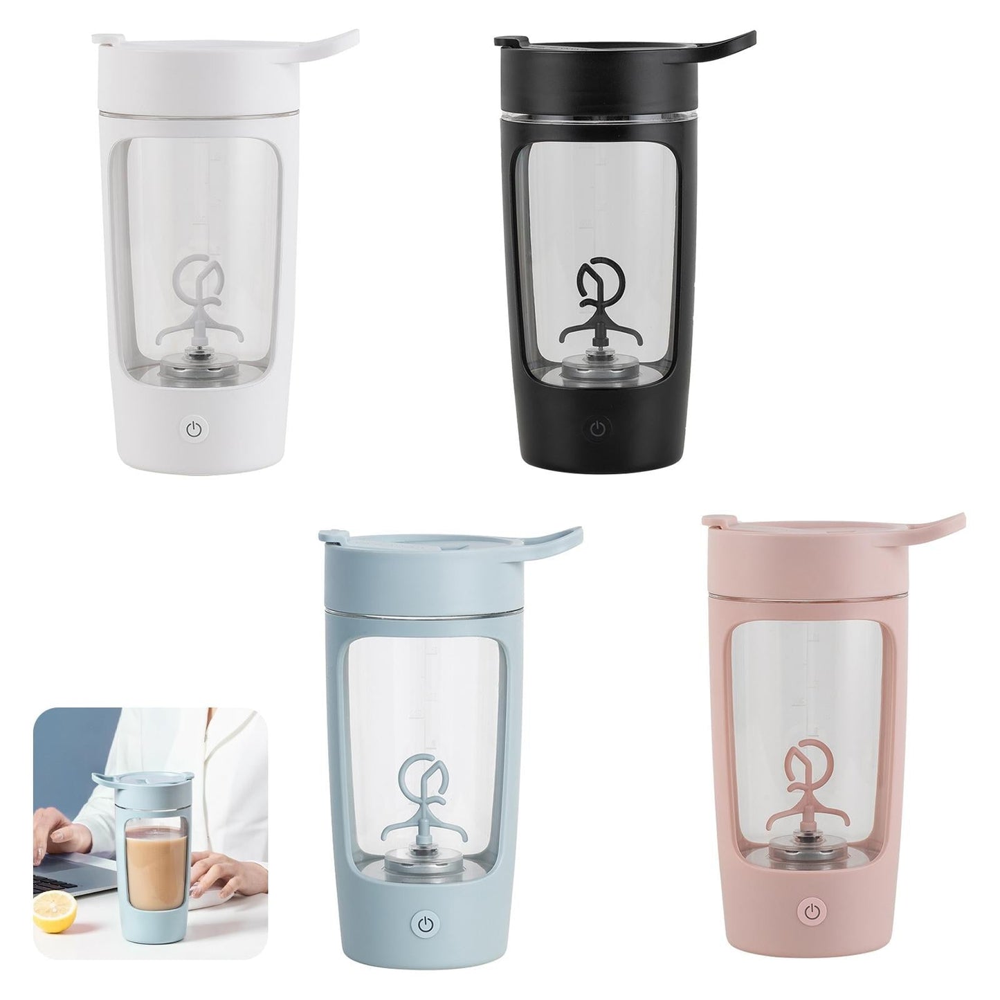 Powerful Portable Electric Protein Blender Mixer